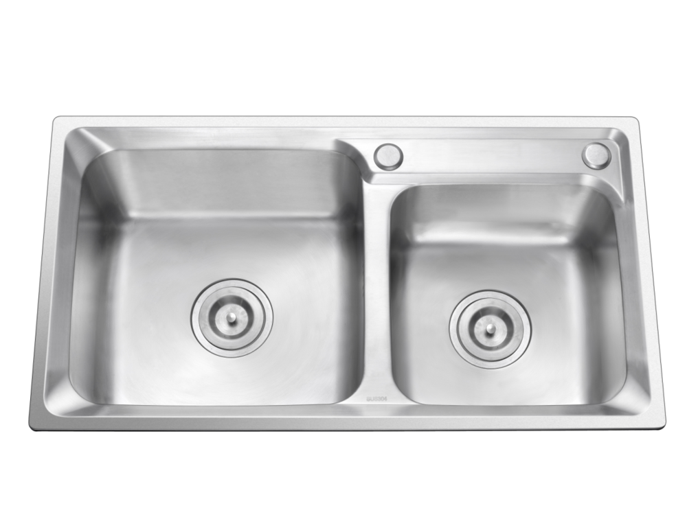 single bowl kitchen sink with double drainer